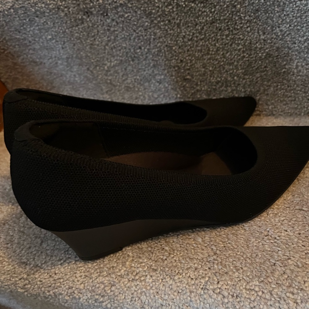 Elegant Black Women's Wedge Shoes